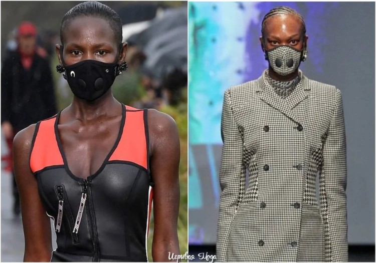 Брендова маска в тон одягу